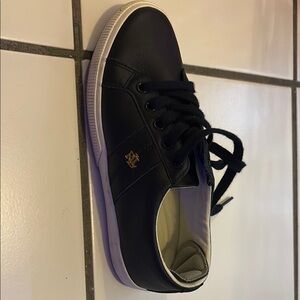 Ralph Lauren White and Gold Interior Sneaker